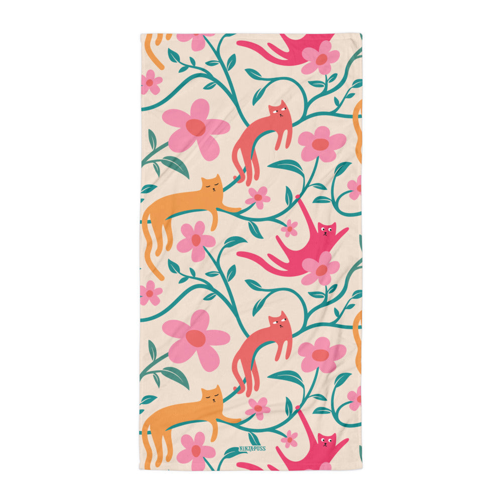 Cats Hanging Out Towel