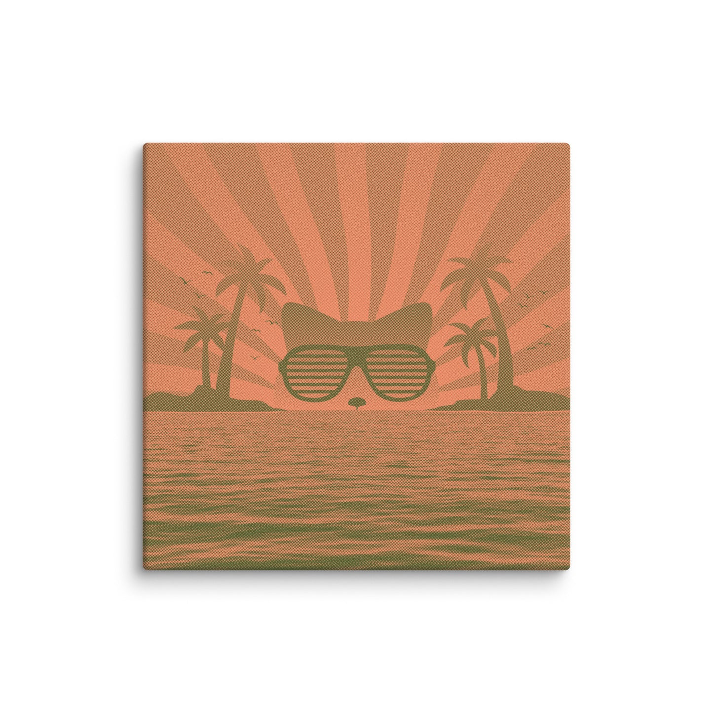 Sunset Cat Canvas