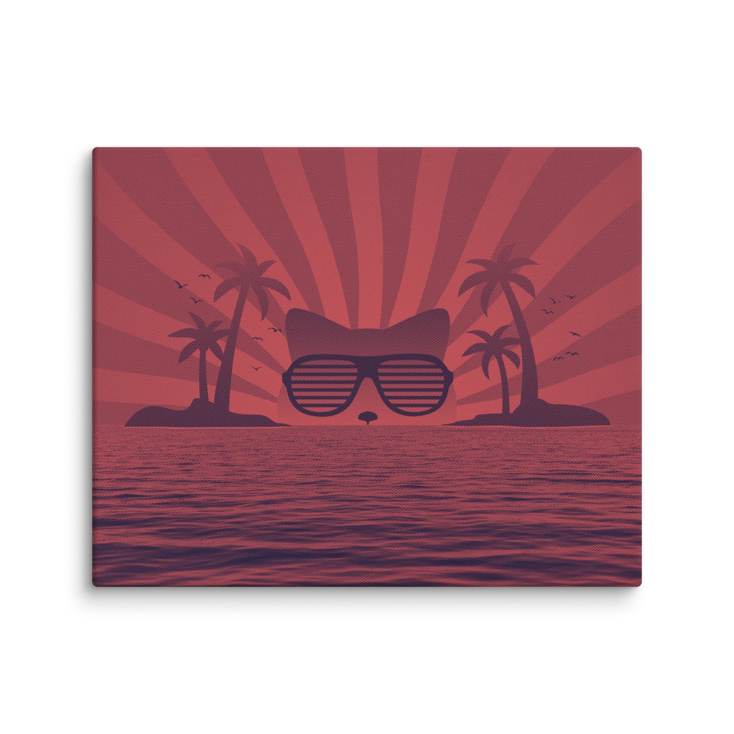 Sunset Cat Canvas