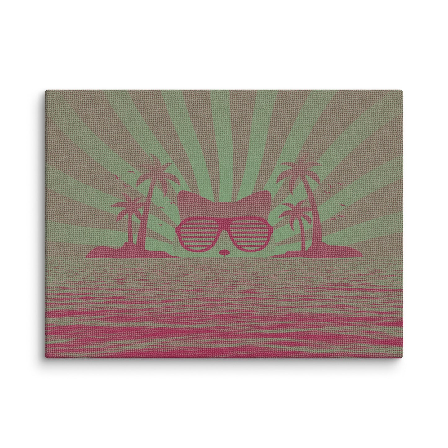 Sunset Cat Canvas