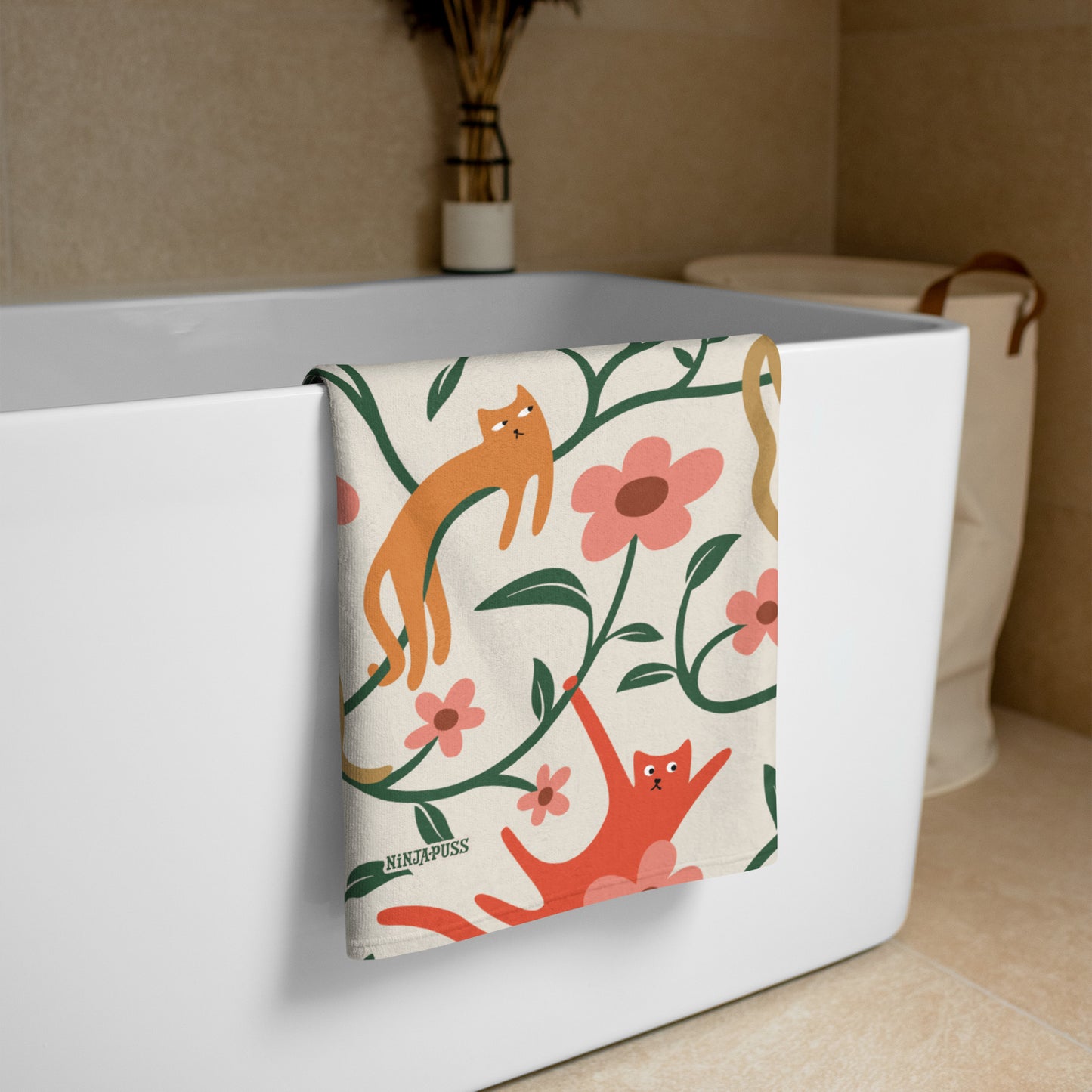 Cats Hanging Out Towel
