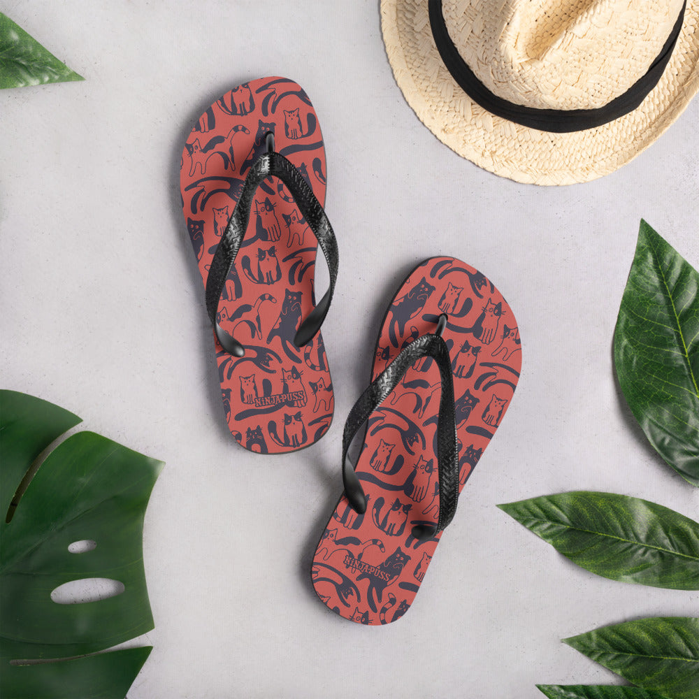 Fun Cats Flip-Flops