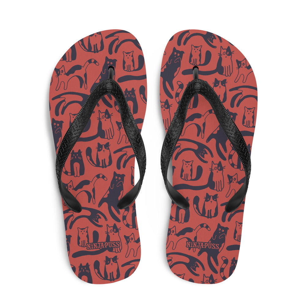 Fun Cats Flip-Flops